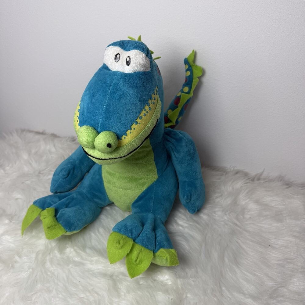 PUBLIX SUPER MARKET PLATO THE PUBLIXAURUS PLUSH DINOSAUR BLUE GREEN STUFFED